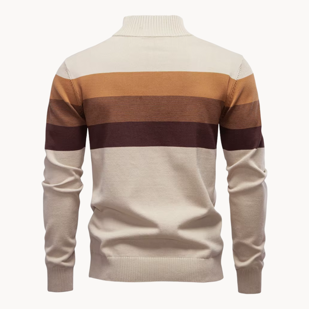 Classic quarter-zip everyday jumper for men | Burk -18