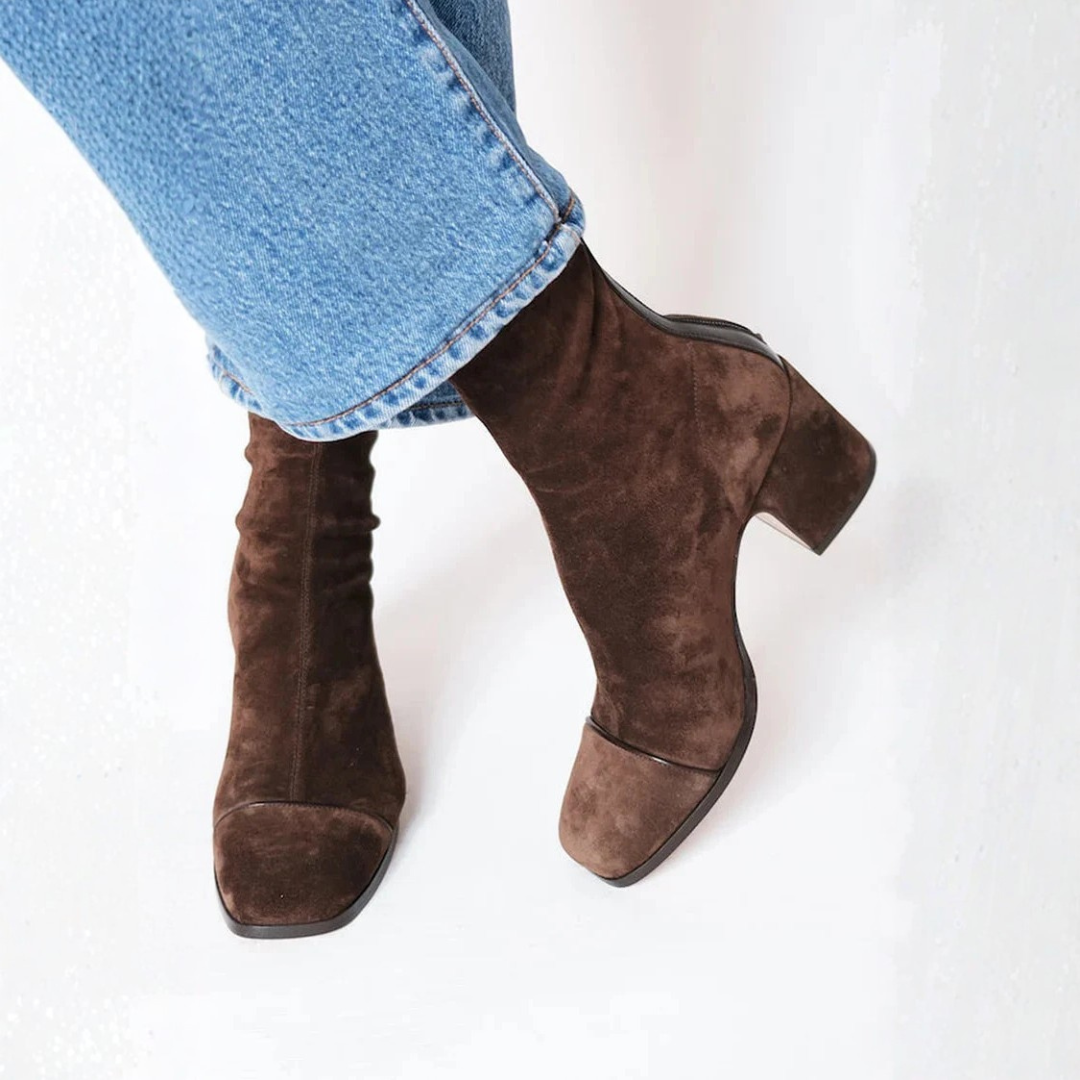 Elegant comfort heel everyday boots for women | Yvonne -1