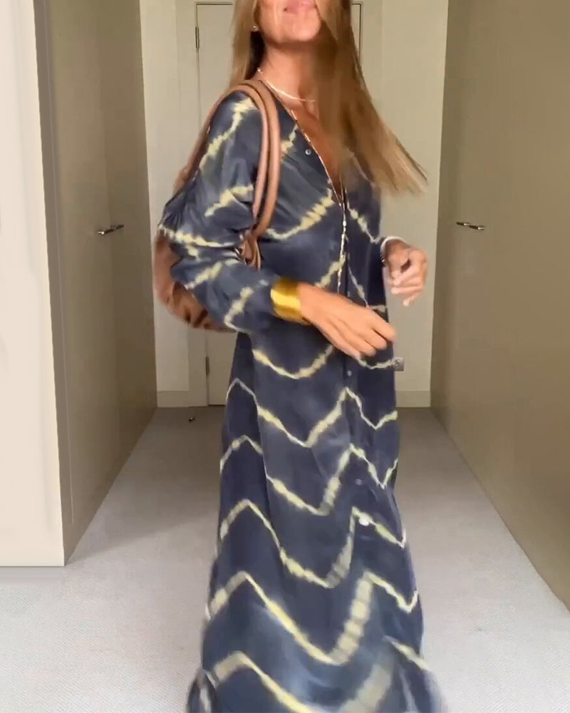Elegant oversized maxi dress for women | Amira -3