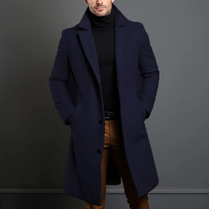 Classic tailored wool coat for men | Alaric -4