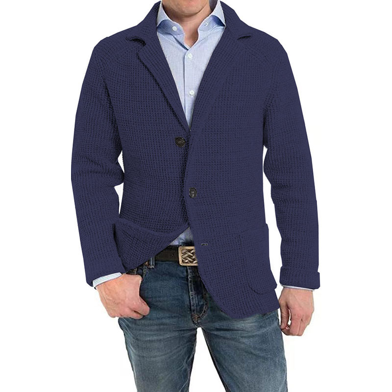 Regular-fit cardigan buttons jacket for men | Derek -4