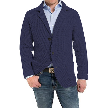 Regular-fit cardigan buttons jacket for men | Derek -4