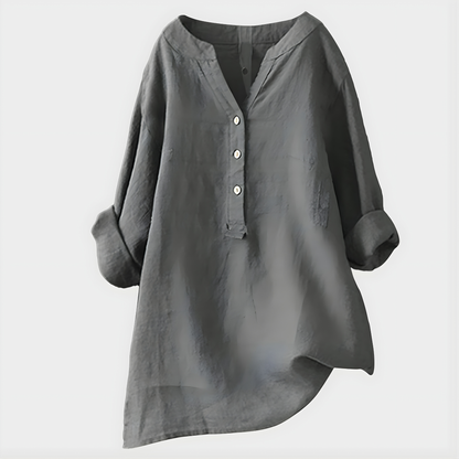 Elegant V-neck blouse for women | Virelle