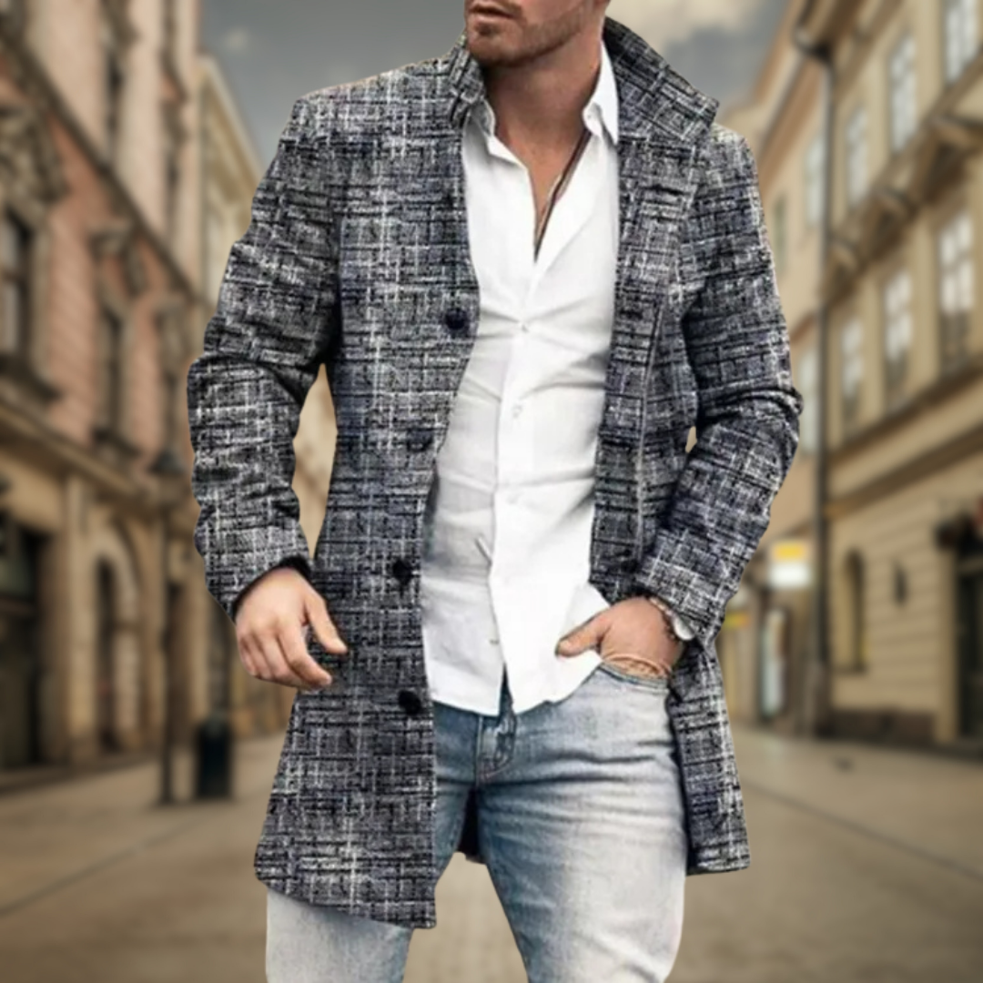 Coat elegant fitted for men | Dorian -5