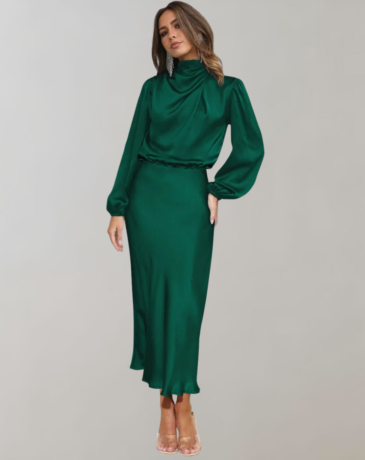 Long sleeved dress for women | Bella -1