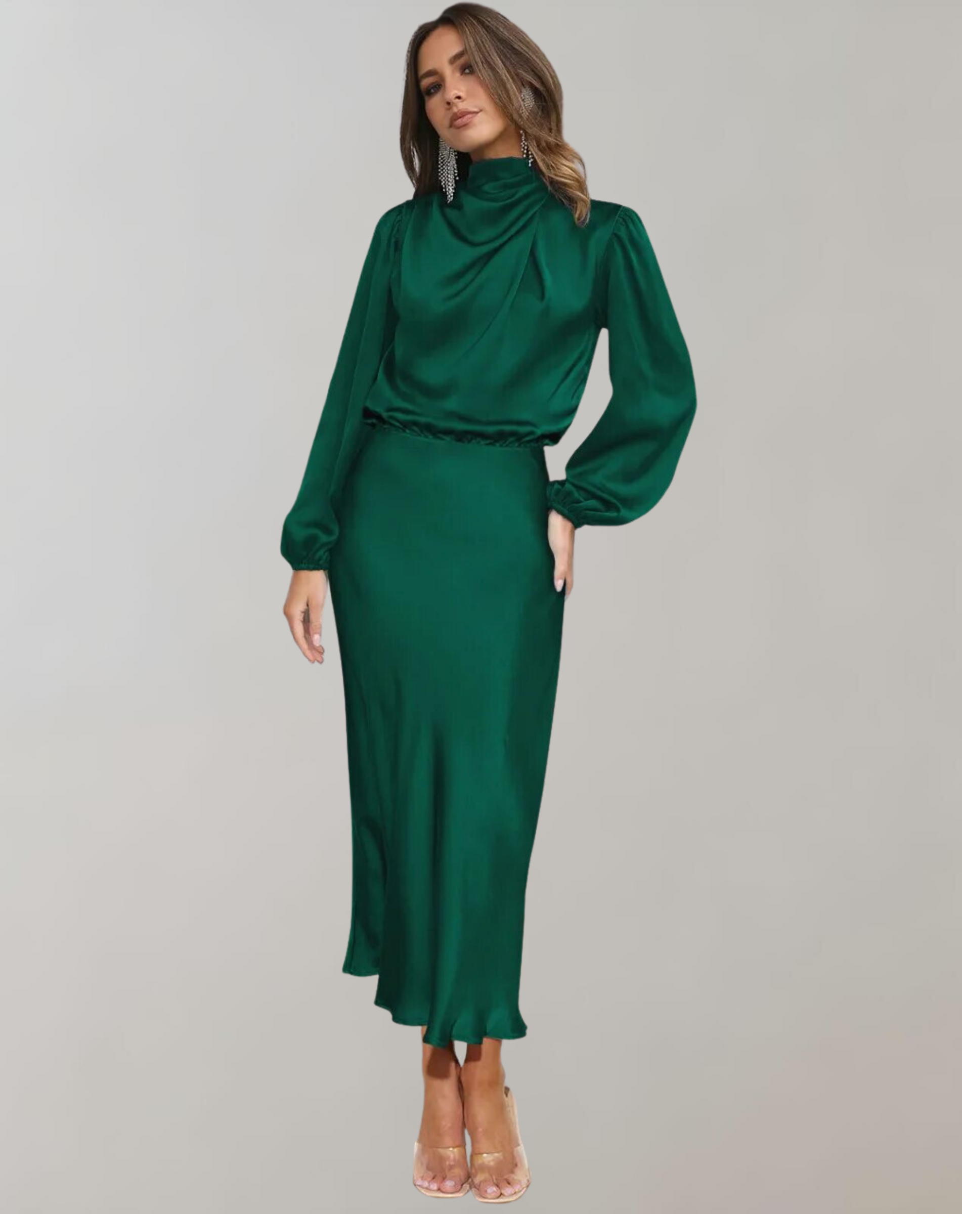 Long sleeved dress for women | Bella -1