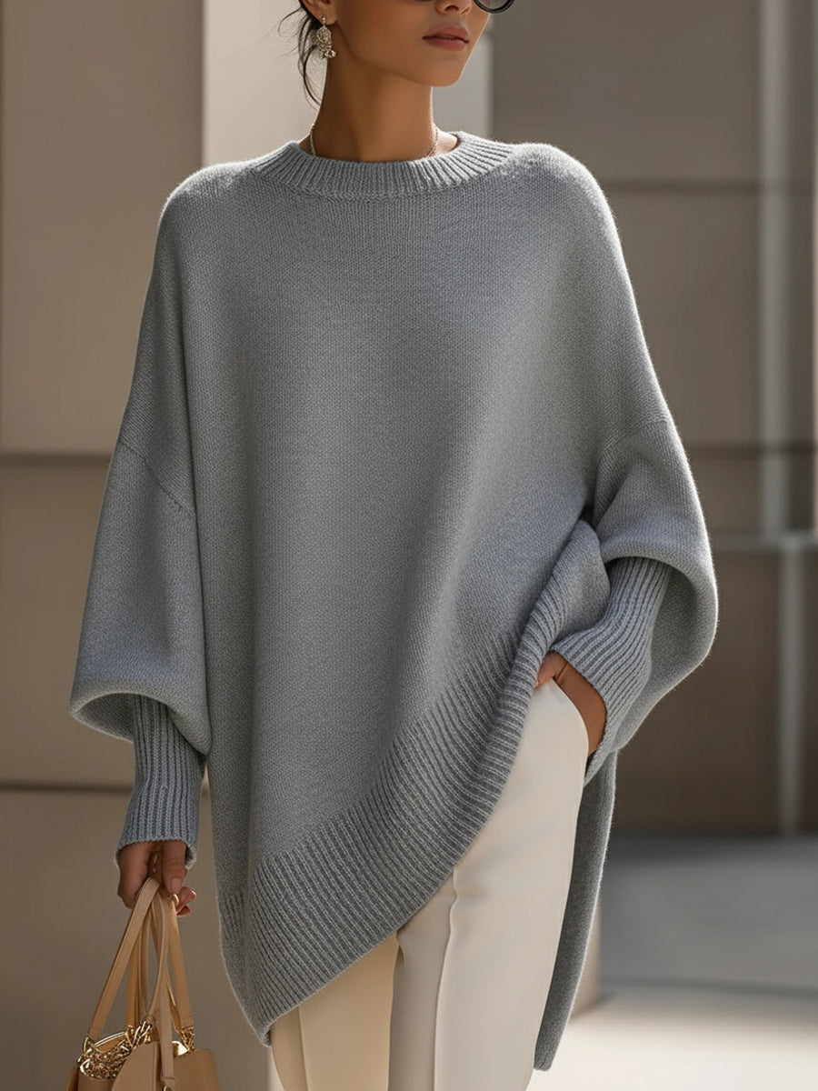 Effortless oversized everyday poncho coat for women | Mandy -9