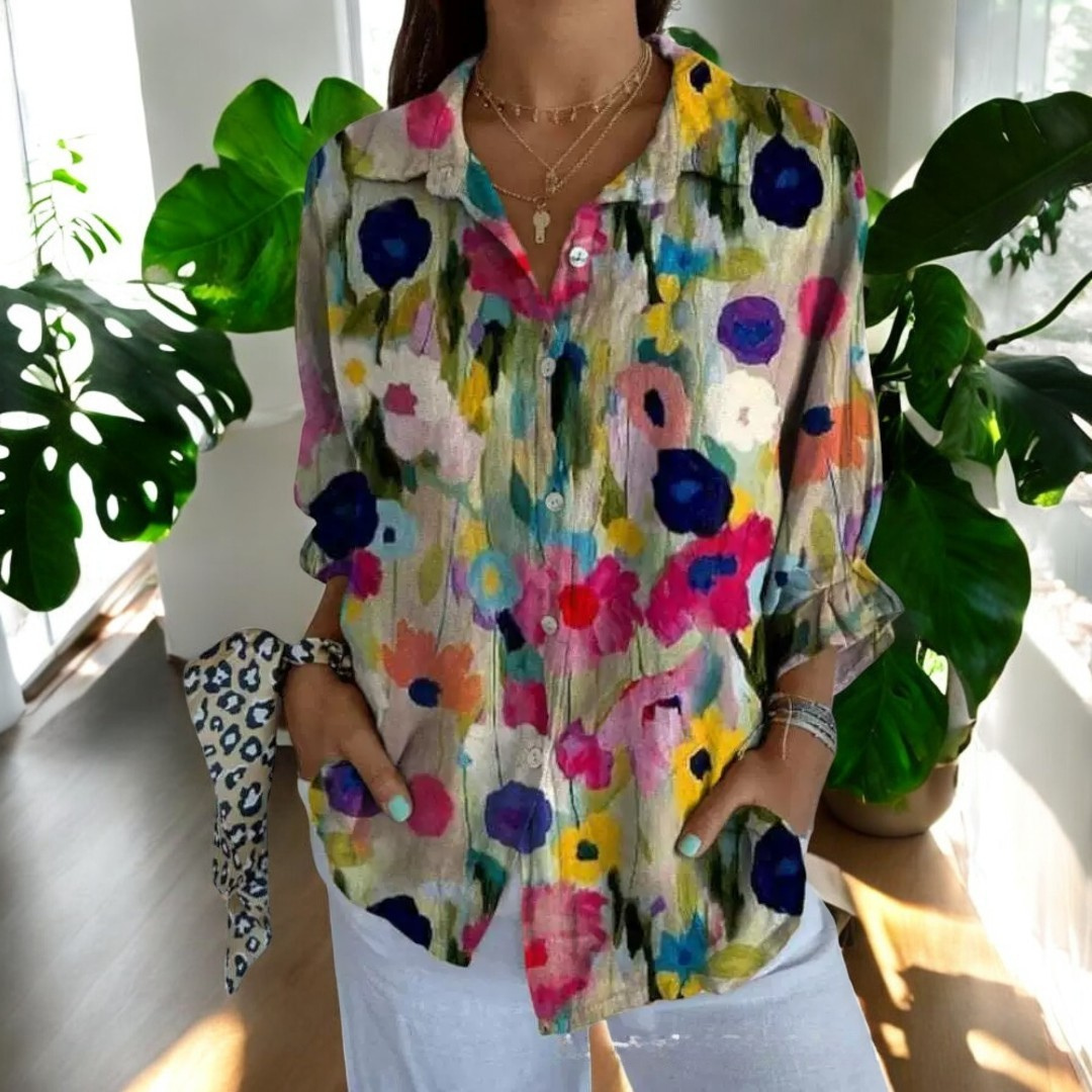 Stylish floral everyday blouse for women | Irene -6
