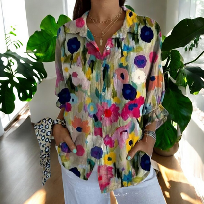 Stylish floral everyday blouse for women | Irene -6