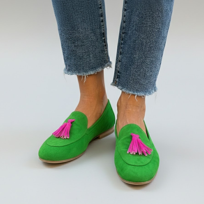 Tassel-embellished loafers with playful detailing for women | Mandy