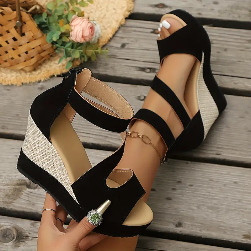 Elegant orthopedic wedge sandals for women | Rosalie -2