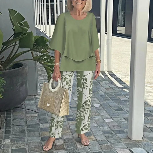 Stylish printed everyday two-piece set for women | Genevieve -1