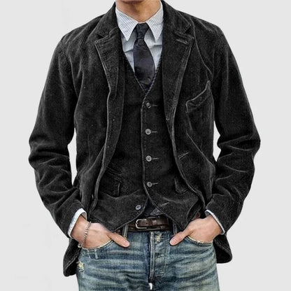 Classic timeless blazer and vest suit set for men | Oliver -1