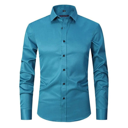 Aurelle Liam premium stretch button-up shirt for men