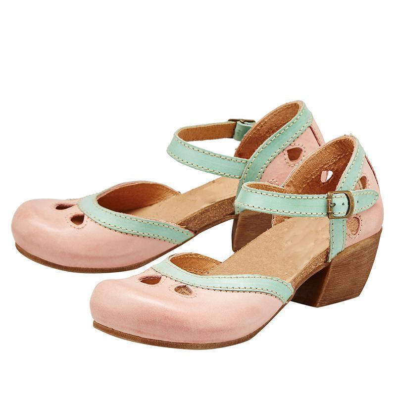 Comfortable low-heeled sandals for women | Amanda -9