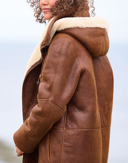Hooded winter coat for women | Leia -2