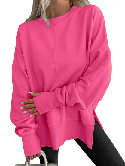 Comfy oversized long-sleeve everyday sweatshirt for women | Gwen -3