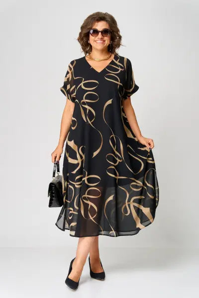 Cosy elegant relaxed everyday dress for women | Pauline -3