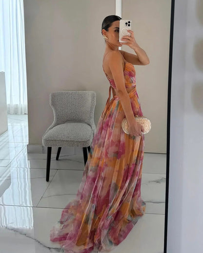 Elegant floral summer dress for women | Marcelline -7