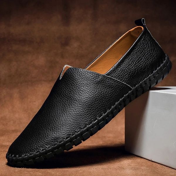 Classic leather everyday loafers for men | Verona -4