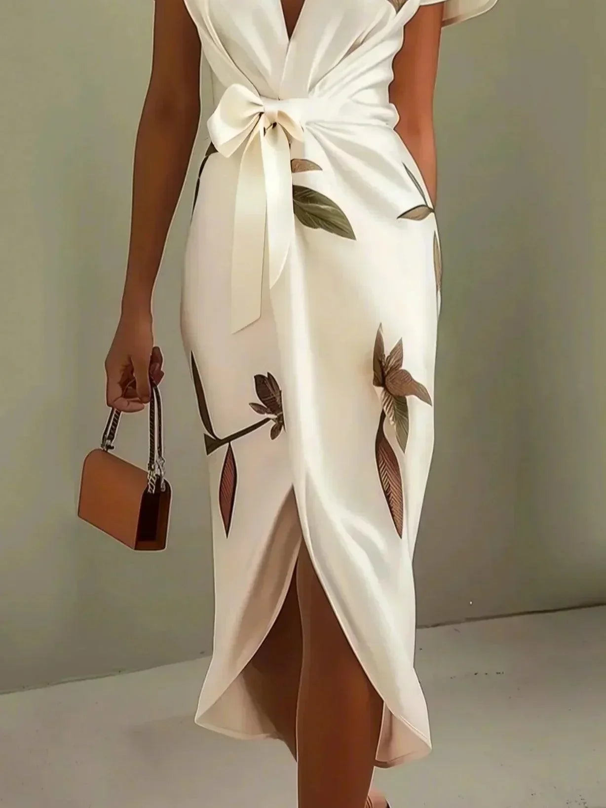 Elegant wrap everyday dress for women | Brenna -5
