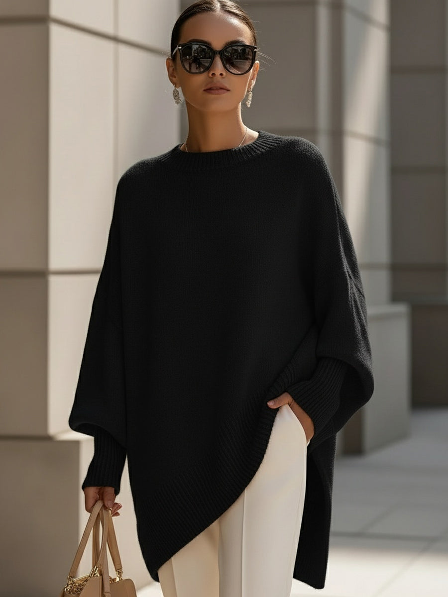 Effortless oversized everyday poncho coat for women | Mandy -10