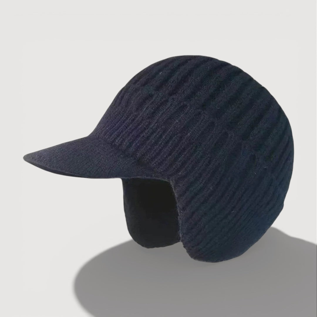 Cosy knitted ear-flap winter hat for women | Antonia -4