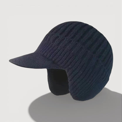 Cosy knitted ear-flap winter hat for women | Antonia -4