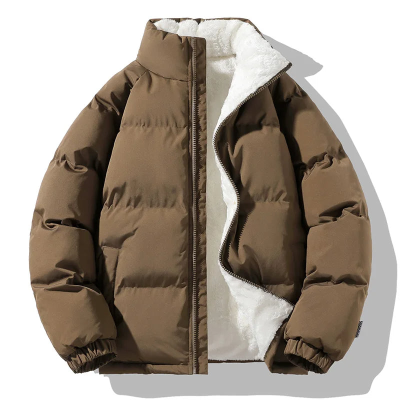 Fleece-lined puffer jacket for men | Eryndor -1