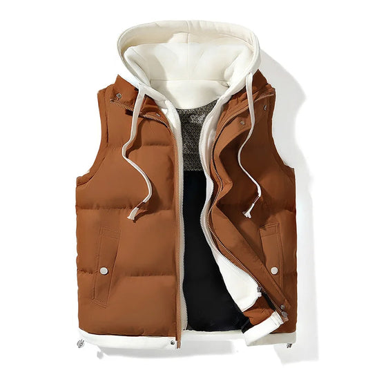 Soft shell hooded puffer for men | Arlo -1