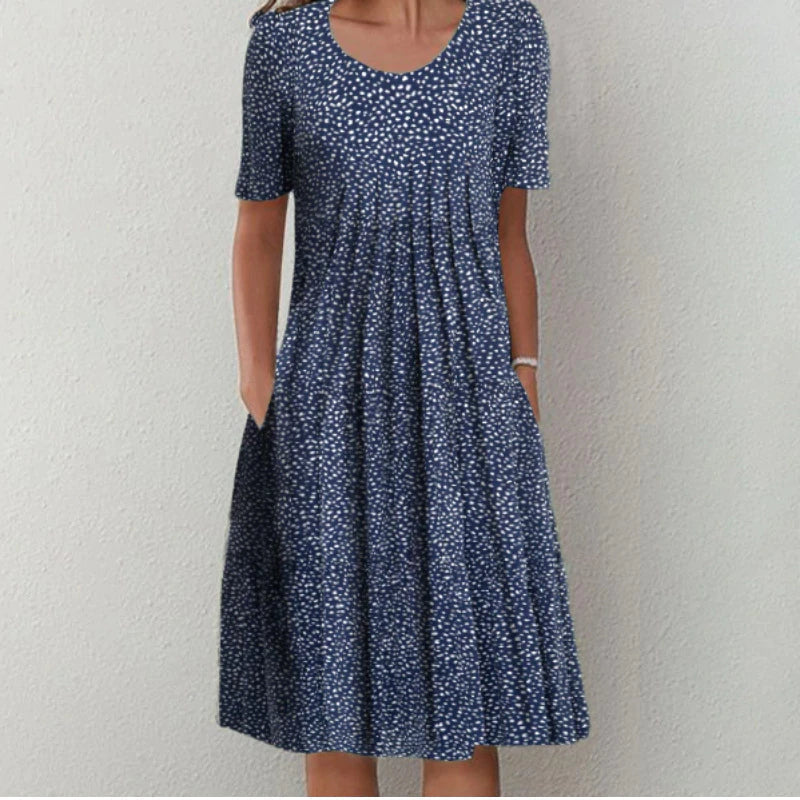 Soft everyday tummy-coverage comfort dress for women | Gigi -5