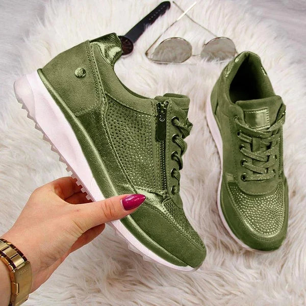 Zip-up comfort sneakers for women | Gavriel