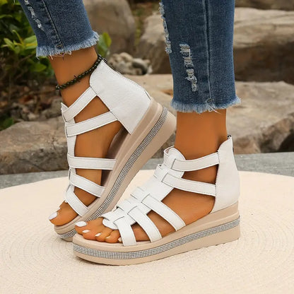 Elegant gladiator sandals for women | Calira -5