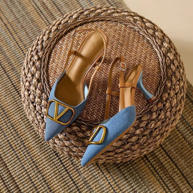 Celeste slingback stiletto heel for women | Valentina -9