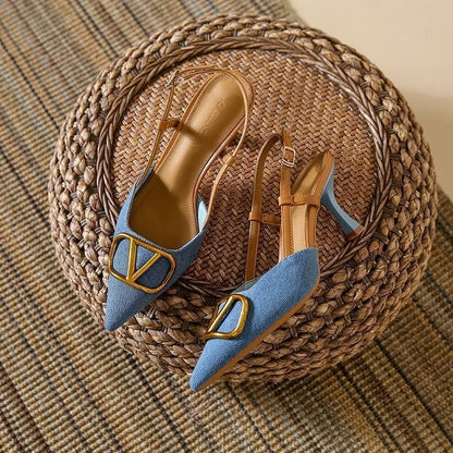 Celeste slingback stiletto heel for women | Valentina -9