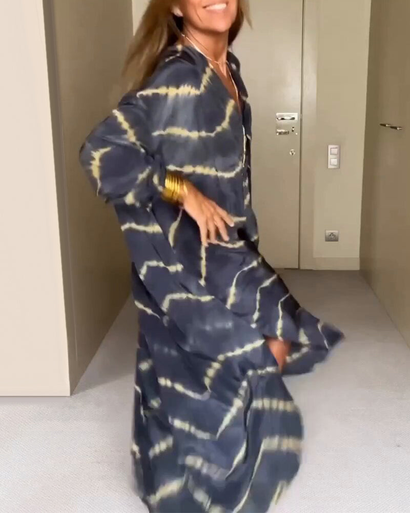 Elegant oversized maxi dress for women | Amira -5
