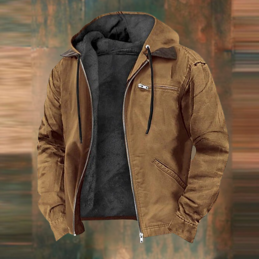 Aurelle Brandon rugged hooded sweatshirt for men