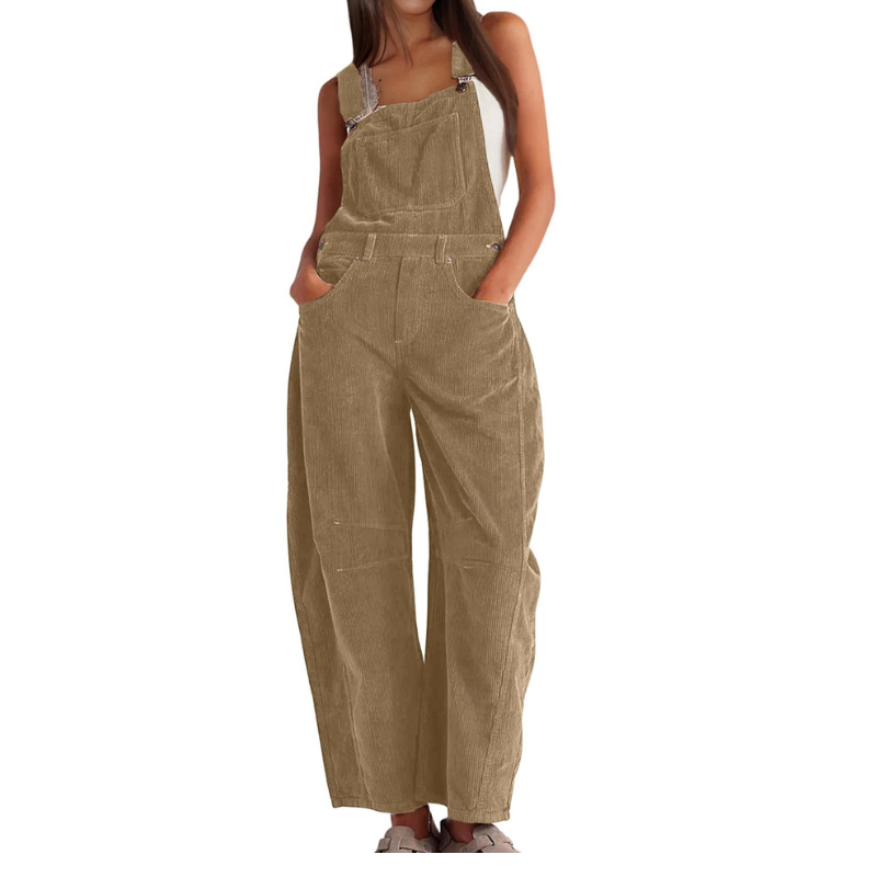 Stylish barrel wide-leg everyday jumpsuit for women | Ethel -4