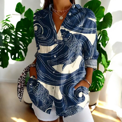 Stylish floral everyday blouse for women | Irene -2
