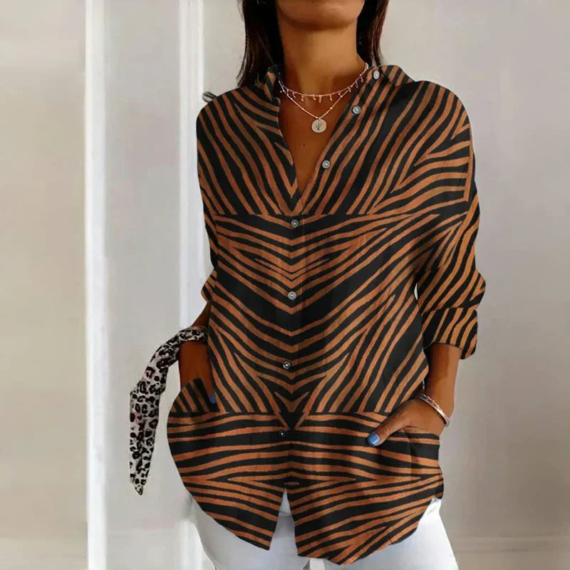 Classic vintage everyday blouse for women | Ellaine -3