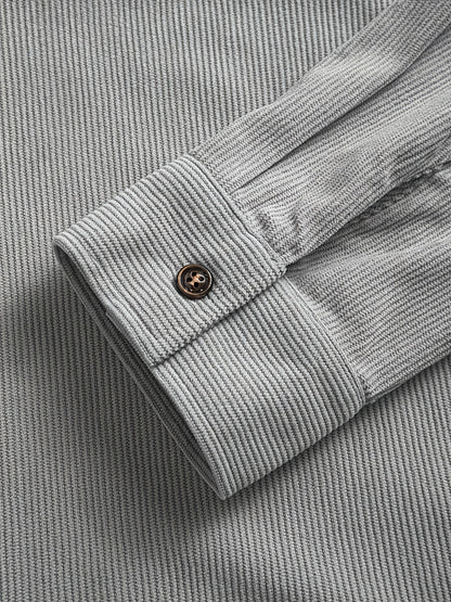 Classic textured cord everyday overshirt for men | Ellison -11