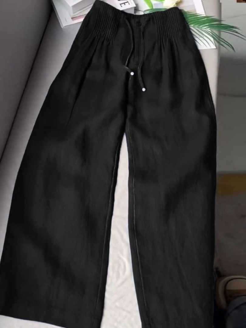 Relaxed wide-leg trousers for women | Alina -2