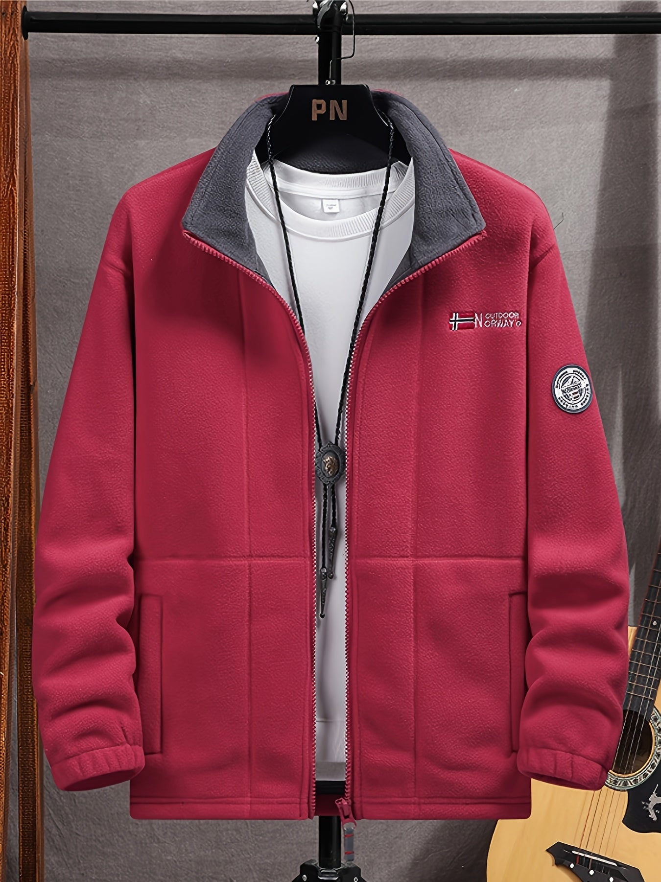 Outdoor performance fleece jacket high coat for men | Rowan -9