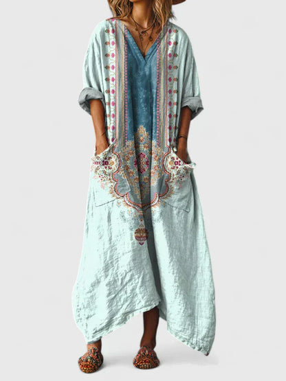 Elegant relaxed everyday dress for women | Mariana -8