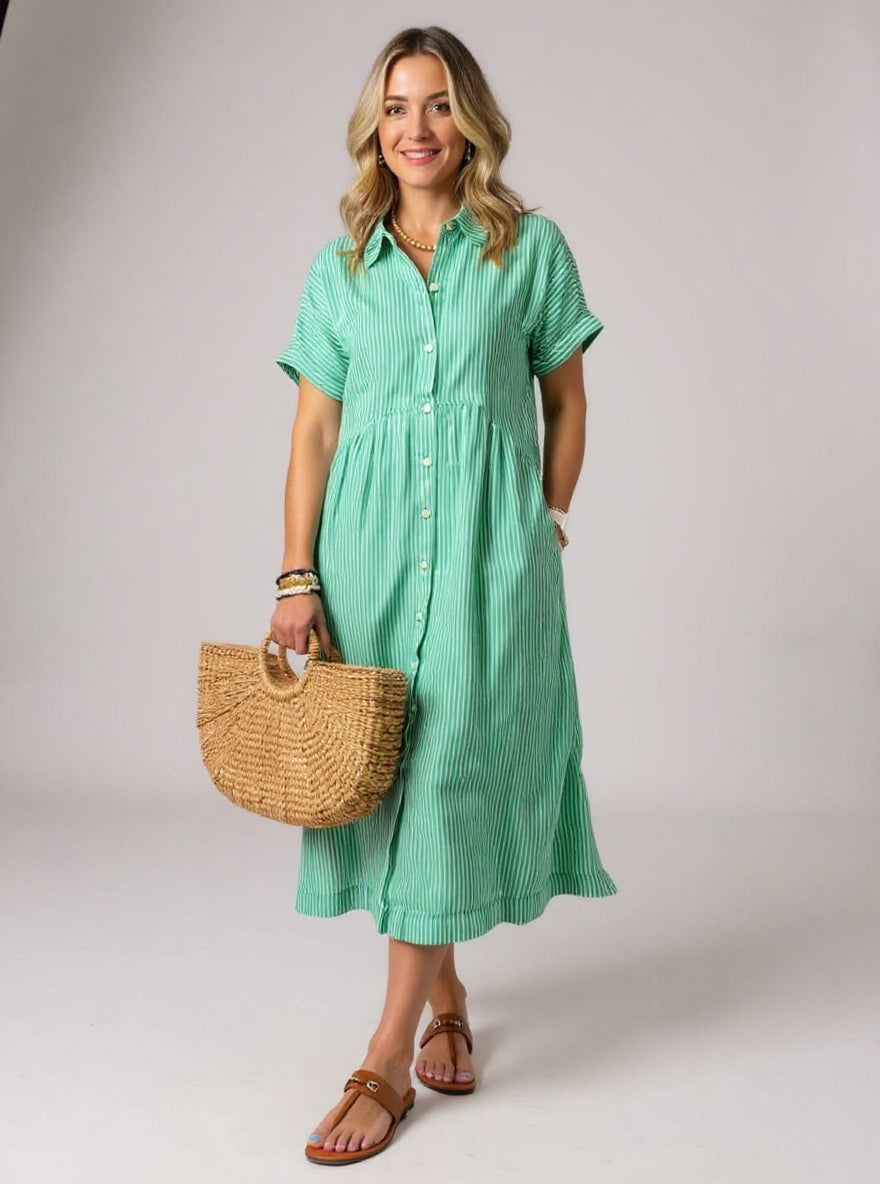 Fashionable striped shirt for women -3