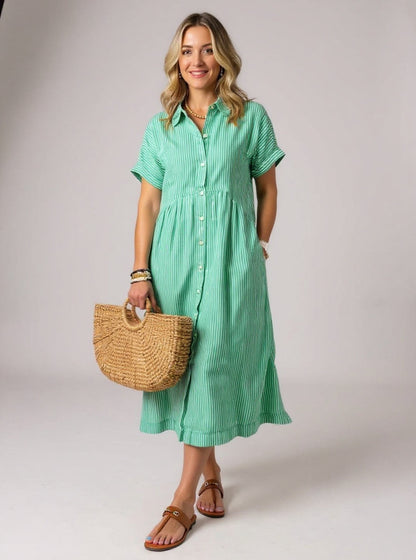 Fashionable striped shirt for women -3