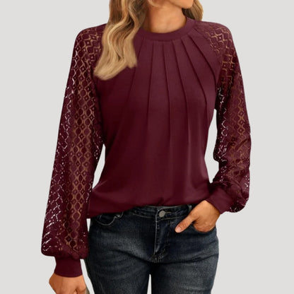 Long-sleeve smart-casual everyday blouse for women | Amelie -2