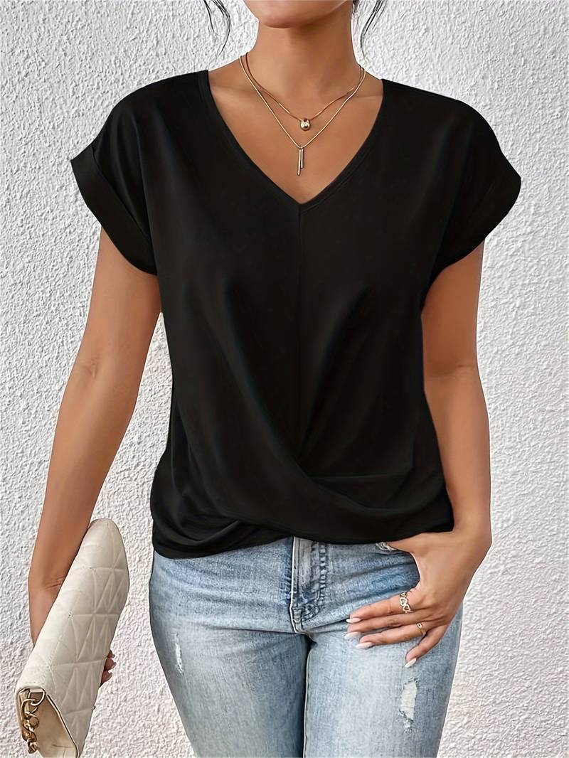 Serena relaxed fit short-sleeve tee for women | Eliza -2