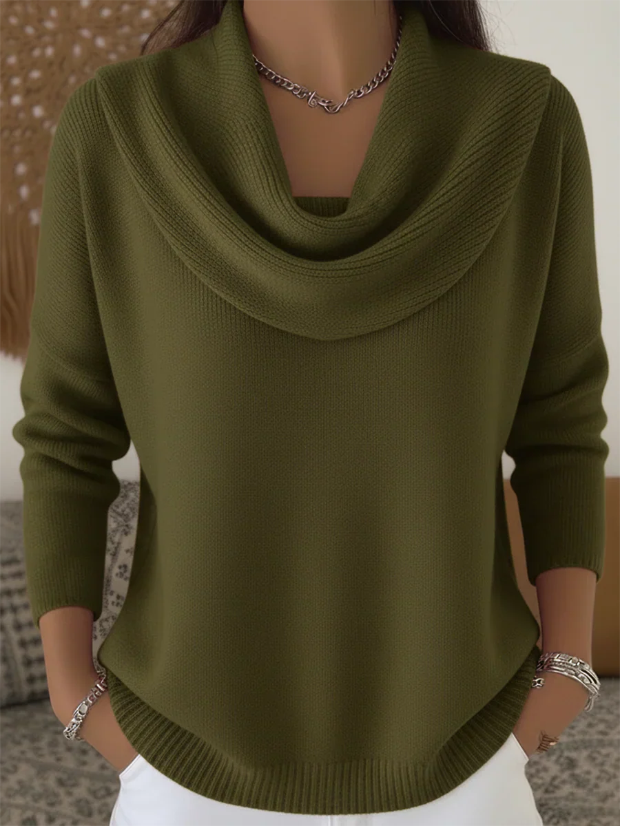Jumper draped coupe fluide for women | Lyana -3