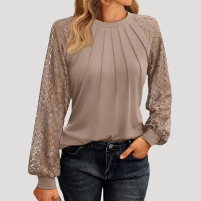 Long-sleeve smart-casual everyday blouse for women | Amelie -4